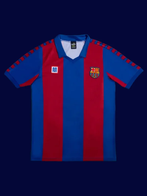 arcelona 1980-82 Retro Home Front early-era classic nostalgic replica jersey