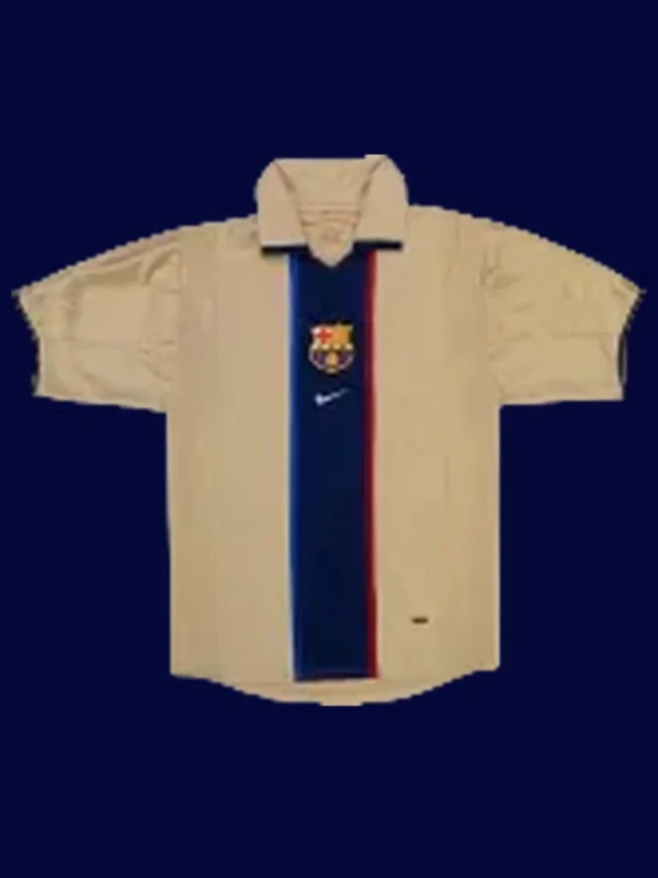 Barcelona Away Retro Jersey 2002 1 - KFCool – Football Jerseys & Soccer Kits Store arcelona 2002 Retro Away Front early away colorway classic replica jersey