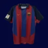 Barcelona 03-04 Retro Home Front classic season-signature replica jersey