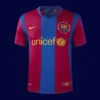 Barcelona 07-08 Retro Home Front iconic stripes era-memory replica jersey