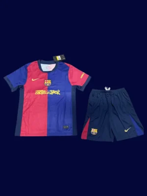 Barcelona 24-25 Home Kids Kits Fans Version Front