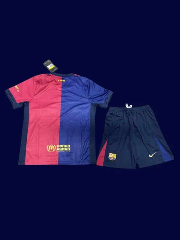 Barcelona 24-25 Home Kids Kits Fans Version Back