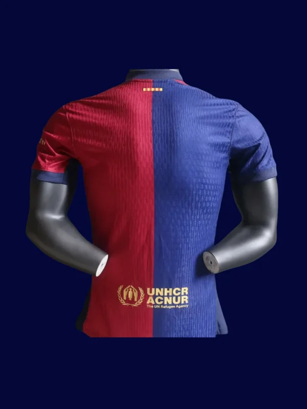 Barcelona 24-25 Home Player Back dynamic number layout breathable rear panels