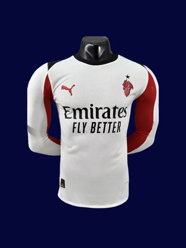 AC Milan 25/26 Player Away Long Sleeve Front