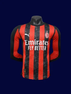 AC Milan 25/26 Player Home Long Sleeve Front