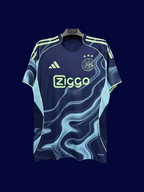 Ajax Amsterdam Away Jersey 2526 Fans Version1 - KFCool – Football Jerseys & Soccer Kits Store Ajax 25/26 away fans jersey front, supporter navy edition