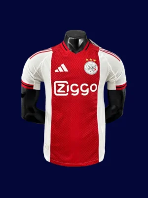 Ajax 25/26 home player jersey front, premium pro match shirt