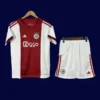 Ajax 25/26 home kids kit player version front, youth match set