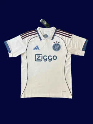 Ajax 25/26 third white fans jersey front, supporter white edition
