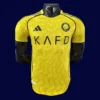Al Nassr 25/26 home player jersey front, elite yellow match kit