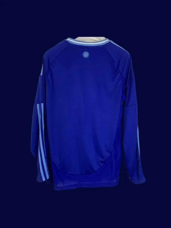 Argentina 24/25 Away Blue Long Sleeve Fans Jersey - Back | LS Replica Rear