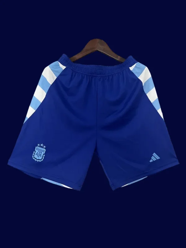 Argentina Away Blue Shorts Pants 2425 Fans Version1 - KFCool – Football Jerseys & Soccer Kits Store Argentina 24/25 Away Blue Shorts Fans Version - Front | Supporter Shorts