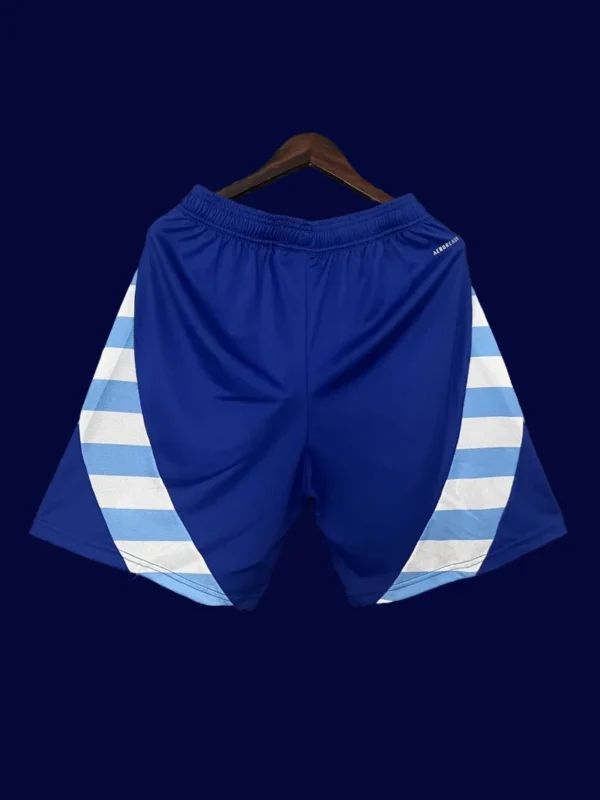 Argentina Away Blue Shorts Pants 2425 Fans Version2 - KFCool – Football Jerseys & Soccer Kits Store Argentina 24/25 Away Blue Shorts Fans Version - Back | Breathable Rear View