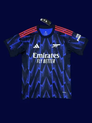 Arsenal away blue fans jersey front 25/26 comfortable everyday style