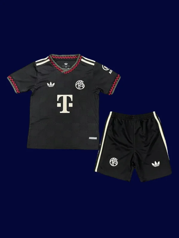 Bayern Munich 25/26 Kids Third Black Fans Front