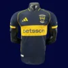 Boca Juniors 25/26 home player jersey front, elite match blue-yellow kit