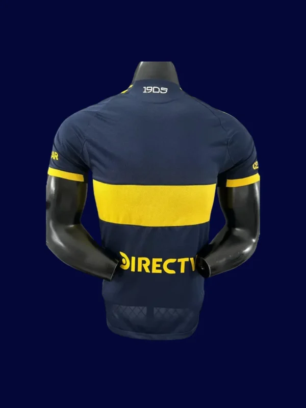 Boca Juniors 25/26 home player jersey back, pro match rear view