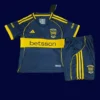 Boca Juniors 25/26 home kids player kit front, youth pro set