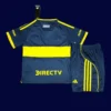 Boca Juniors 25/26 home kids player kit back, youth pro rear