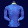 Brazil 25/26 Away Blue LS Jersey Player Version - Back | LS Performance Rear