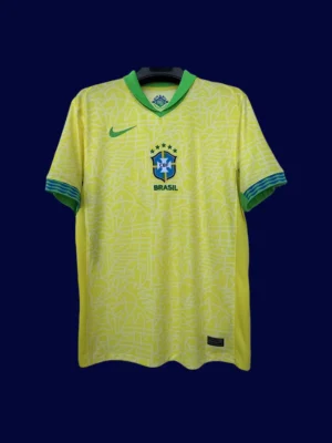 Brazil 24/25 Home Yellow Jersey Fans Version - Front | Supporter Replica