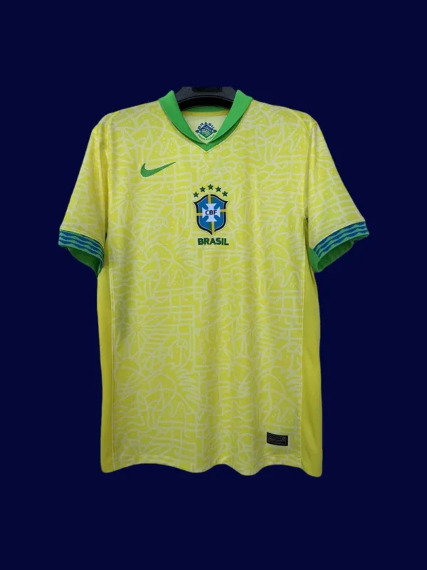 Brazil 24/25 Home Yellow Jersey Fans Version - Front | Supporter Replica
