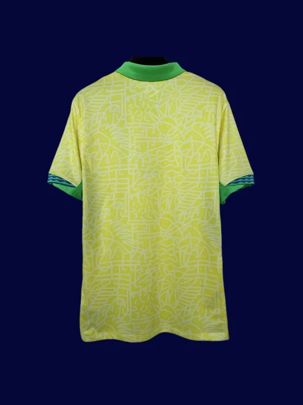 Brazil 24/25 Home Yellow Jersey Fans Version - Back | Casual Fan Rear