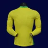 Brazil 25/26 Home Yellow LS Jersey Player Version - Back | LS Pro Rear