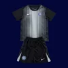 Chelsea 25/26 Kids Goalkeeper Front black jersey glove-friendly youth kit