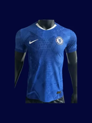 Chelsea 25/26 Home Front Player Version Blue Jersey crest sponsor