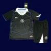 Chelsea 25/26 Third Kids Front black fans version youth kit