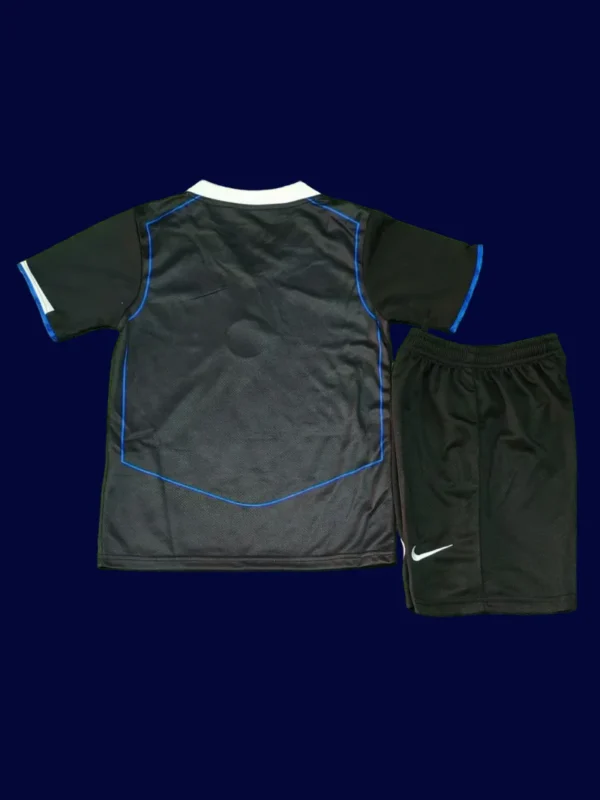 Chelsea 25/26 Third Kids Back black customizable youth number