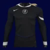 Chelsea 25/26 Third Long Sleeve Front Player Version black long-sleeve jersey