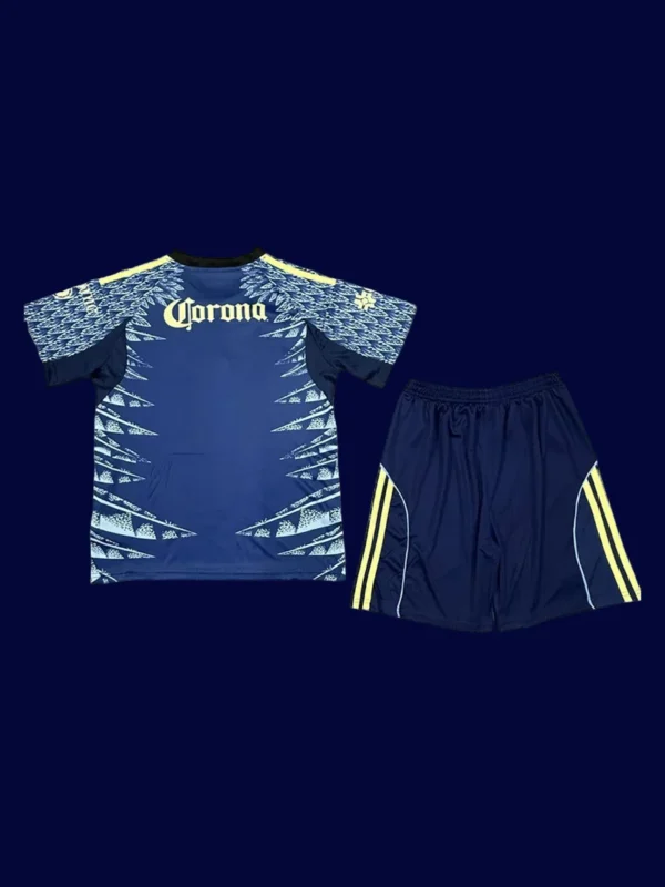Club America 2526 Away Black Kids Fans Kit Back | Youth Dark Rear