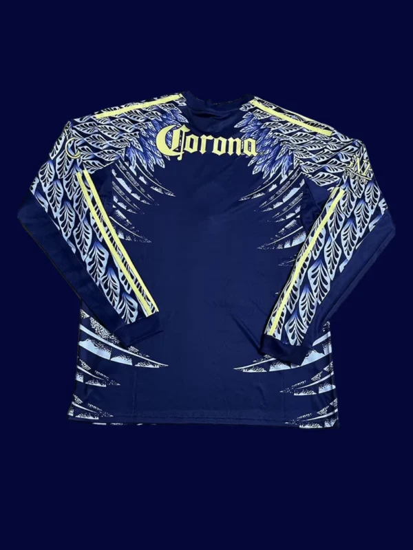 Club America Away Long Sleeve Jersey 2526 Fans Version2 - KFCool – Football Jerseys & Soccer Kits Store Club America 2526 Away LS Fans Jersey Back | Supporter Away LS Rear