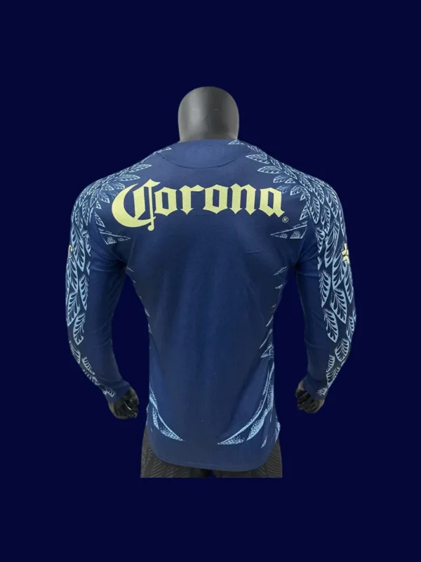 Club America Away Long Sleeve Jersey 2526 Player Version2 - KFCool – Football Jerseys & Soccer Kits Store Club America 2526 Away LS Player Jersey Back | Match LS Away Rear