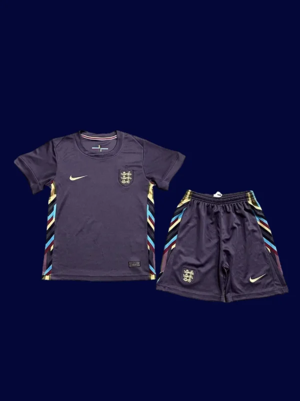 England 24/25 Kids Away Jersey Fans Version - Front | Youth Replica Away Shirt