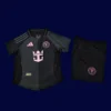 Inter Miami 2526 Away Kids Player Kit Front | Youth Match Dark Set