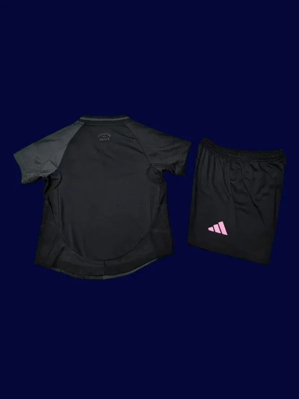 Inter Miami 2526 Away Kids Player Kit Back | Youth Match Dark Rear