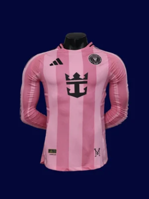 Inter Miami 2526 Home LS Player Jersey Front | Match Long Sleeve