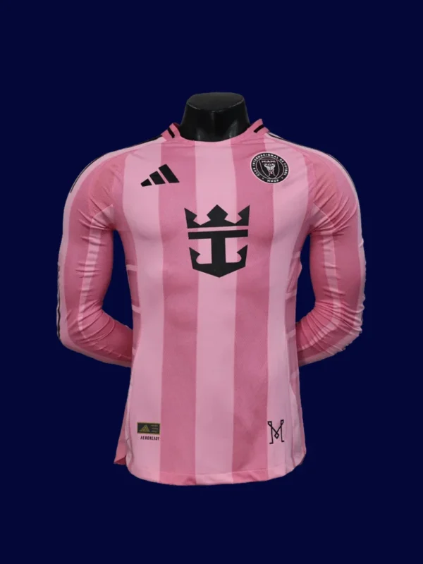 Inter Miami 2526 Home LS Player Jersey Front | Match Long Sleeve