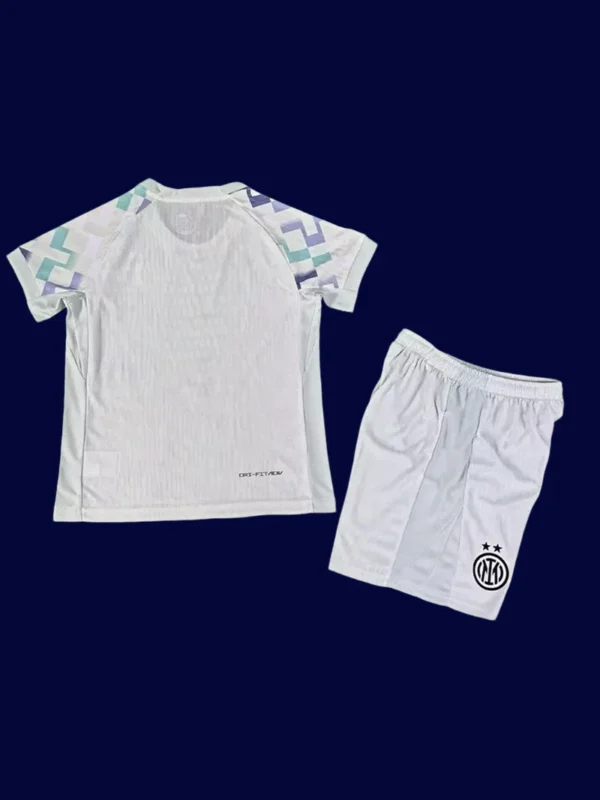 Inter Milan Kids Away White 25/26 Player Back View