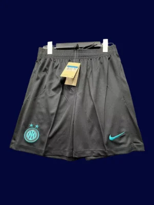 Inter Milan Home Black Fans Shorts 25/26 Front View