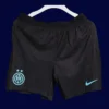 Inter Milan Home Black Shorts 25/26 Player Front View
