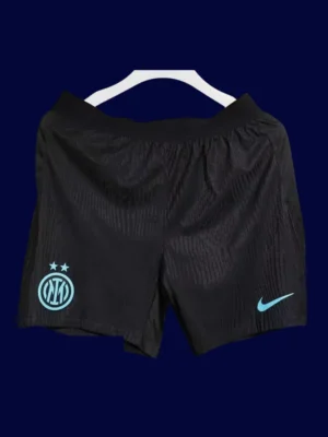 Inter Milan Home Black Shorts 25/26 Player Front View
