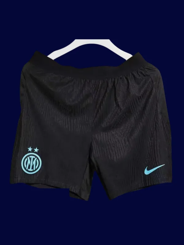Inter Milan Home Black Shorts 25/26 Player Front View