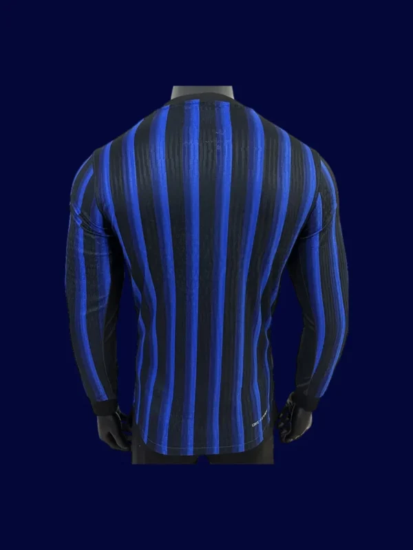 Inter Milan Home Long Sleeve 25/26 Player Back View