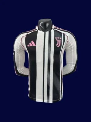 Juventus 2526 Home Long Sleeve Player Front warm training jersey