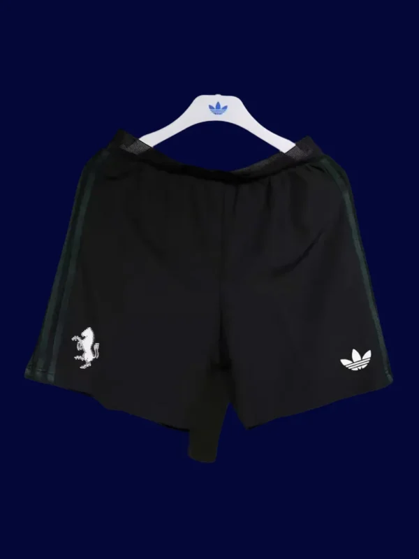 Juventus 2526 Third Black Player Shorts Front lightweight sweat-resistant shorts