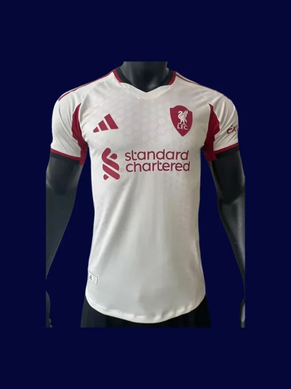 Liverpool Away White Jersey 25/26 Player Version Front